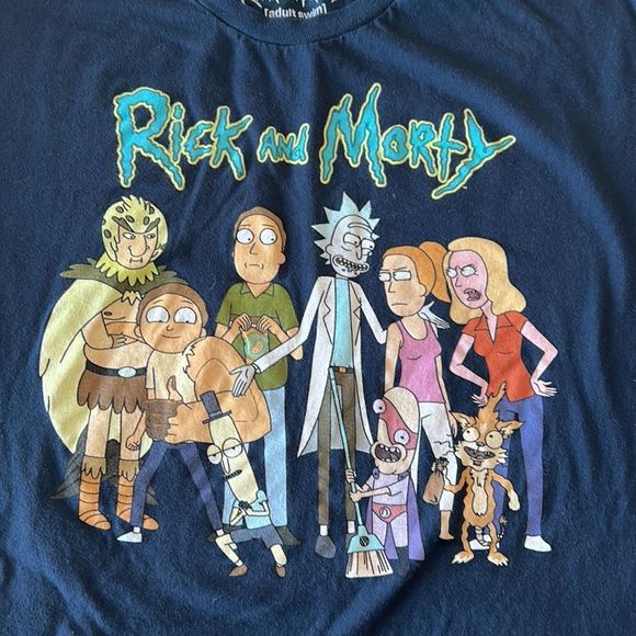 Rick and Morty blue t shirt size 2X - Picture 6 of 16
